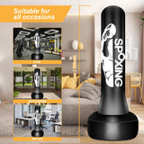 Freestanding Punching Bags for Adults Teens - 70" Heavy Bag with Stand Men Standing Boxing Inflatable Kickboxing Training MMA Muay Thai Fitness Vobab