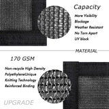 Privacy Screen Fence 8' x 50' Commercial Shade Cover with Brass Grommets Heavy Duty Perfect for Outdoor Back Yard