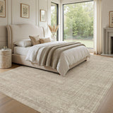 Nakagishi Neutral 12x15 Area Rugs for Living Room Washable, Brown