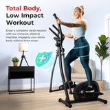 Sunny Health & Fitness Smart Elliptical Machine, Total Body Cross Trainer with Hyper-Quiet Magnetic Belt Drive, Low Impact Exercise Equipment and Exclusive SunnyFit App Enhanced Bluetooth Sunny Health & Fitness