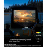 Epson EpiqVision Mini EF21 Portable Smart Laser Projector, Bright 1,000 Lumens, FHD 1080p HDR, 3-Chip 3LCD, Google TV, White