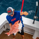 Portable Gaff with Stainless Steel Offset Hook, Non-Slip Grip Handle and Carbon Fiber Shaft for Fishing, Boating and Outdoors BUBBA