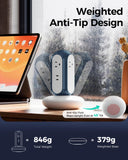 MiaoLab Power Strip Tower with 2 USB-C Ports (30W Fast Charing), 1420J Surge Protector, 4 AC Outlets, 6.6FT Extension Cord with Overload Protection, 1875W/15A Charging Station for Home Office Desk