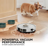 Shark Stratos 2-in-1 Robot Vacuum & Mop with 25+ Hands-Free Features & NeverTouch Self-Cleaning Base, Precision Mapping, Autolift Technology, HEPA Filtration, Edge Detect, White, RV2720ZE