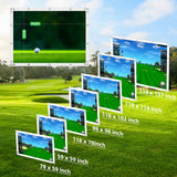 Golf Impact Screen, Thicker Golf Simulator Impact Screen with Probe and Snap Hooks, Easy to Install Golf Simulator Screen Wiseek