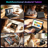 Gemini AI Android 15 Tablet, 10 inch Tablet with Keyboard, 26GB+256GB (2TB Expand), 2-in-1 Tablets with 8-Core, 5G WiFi