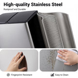 Aptliton Silver 16Gallon Dual Compartment Kitchen Trash Can & Recycling Bin