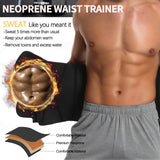 KIWI RATA Waist Trainer for Men,Neoprene Workout Waist Trainer for Men,Sweat Belt with Double Belly Straps, X-shape Steel Bones,Weight Loss Fitness Back Support Belts