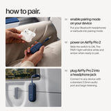 Twelve South AirFly Pro 2, Bluetooth Adapter, Pair 2 AirPods, Coastal Blue