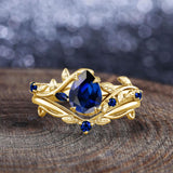 Oseew Sapphire engagement ring set(Sapphire)