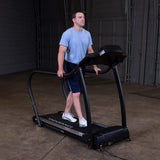 Body-Solid Endurance (T50) Rehab Walking Treadmill 1.5 HP Motor for Home and Commercial Use, Rehabilitation Treadmills 310 lbs. Capacity with LED Display and Wide Walking Pad, Black