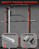 GarveeLife Smith Machine Home Gym with Barbell Bar, Cable System