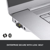 Logitech MX Master 3S for Business, Wireless Mouse with Quiet Clicks, 8K DPI, Secured Logi Bolt USB Receiver, Bluetooth, USB-C Charging, MagSpeed Scrolling, Windows/Mac/Chrome/Linux - Graphite
