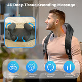 Cordless Neck Massager with Heat, 4D Kneading Neck and Shoulder Massager Deep Tissue, Shiatsu Neck Back Massager Pillow COMFIER