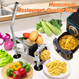 Anatole Professional French Fry Cutter Stainless Steel with 1/2'' Blade Manual Potato Slicer Veggie Chopper Homestyle Dicer for Onions Carrots Cucumbers