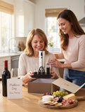 Electric Wine Opener with Wine Accessories -Rechargeable Wine Bottle Opener Set with Base, Wine Aerator, Foil Cutter and Wine Stoppers- Perfect Wine Gifts for Wine Lovers