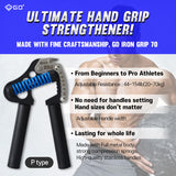 GD IRON GRIP 70(P) Adjustable Hand Grip Strengthener, 44~154lbs Grip Strength Trainer Premium Forearm Strengthener Hand Gripper for Grip Strength GD