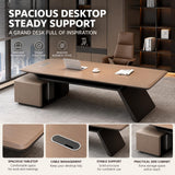 Larnavo Executive Desk - Office Desk with Large Storage Space(79IN)