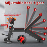 Adjustable Weight Bench,Utility Workout Bench Foldable Incline Decline Benches for Home Gym Full Body Workout,Load 330LBS K KiNGKANG