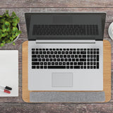 Foldable Lap Desk Laptop Table with Cushion for Bed Sofa Study Khaki