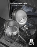 Titanium cookware set,8pc Nonstick pro frying pans for cooking