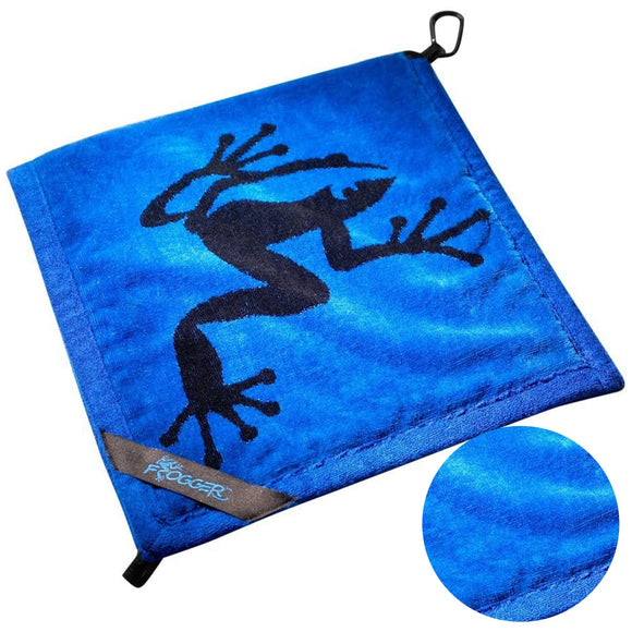 Frogger Amphibian 2-in-1 Golf Towel with Wet and Dry Technology, Blue/Black