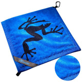 Frogger Amphibian 2-in-1 Golf Towel with Wet and Dry Technology, Blue/Black