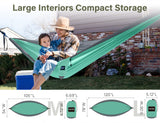 Camping Hammock 500 lbs Capacity, Camping Essentials, Lightweight Portable Double Hammock with Tree Straps Kootek