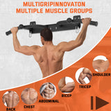 HWOOUSA Wall Mounted Pull Up Bar - Heavy Duty Chin Up Bar, Strength Training, Outdoor Pull-Up Bar for Garage, Joist, Wall Mount - Multifunctional Fitness Bar,Supports up to 600 Lbs HWOOUSA