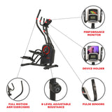 Sunny Health & Fitness Premium Cardio Climber Stepping Elliptical Machine - SF-E3919, Black Sunny Health & Fitness