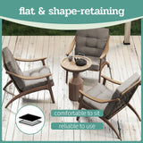 Outdoor Chair Cushions Set of 2, 42x21x4 Inch Patio Cushion for Dining/Rocking Chairs