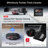 roborock Saros 20 Sonic Robot Vacuum and Mop, 36,000Pa Suction, 3.46 in Double-Layer Threshold, Reactive AI 3.0 Obstacle Recognition, 212°F Hot Water Wash, Zero-Tangling, 3.14’’ Ultra Slim, Black