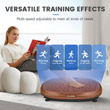 EILISON FitMaxx 3D XL Vibration Plate Exercise Machine - Whole Body Workout Vibration Platform w/Loop Bands - Lymphatic Drainage Machine for Weight Loss, Shaping, Recovery (Fitmaxx Brown, 818)