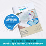 Varify 7 in 1 Pool and Spa Test Strips- Easy to Use Water Testing Kit for Pool, Spa, Hot Tub & More - Tester Strip for Water Hardness, Chlorine, Bromine, pH, Alkalinity and Cyanuric Acid (100 Strips)