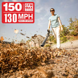 MZK Cordless Leaf Blower,20V Battery Powered Electric Blower for Lawn Care, Electric Lightweight Leaf Blower