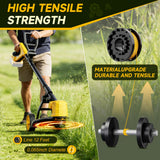 20000RPM Brushless Cordless String Trimmer for Dewalt 20v Battery(Battery Not Included), 3-in-1 Weed Wacker Edger Grass Trimmer with Wheel, Lightweight Weed Eater Battery Powered w/8 Line Spools