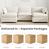 ROWHY 112'' Sectional Modular Cloud Couch