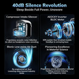 50 Pint/Day Compressor Dehumidifier, AEOCKY 3500Sq.Ft for Basement, Home, Bedroom, Bathroom, with Drain Hose, Intelligent Humidistat, Quiet
