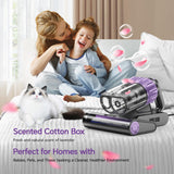 Airpher Mattress Vacuum Cleaner, 18Kpa Bed Vacuum Cleaner with 253.7nm UV-C Light, 150°F Heat, HEPA Filter & Ultrasonic, Versatile Handheld Vacuums for Bed, Sofa, Couch, Crib Gift Ideas for Women