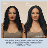 Bio Ionic Long Barrel Styler, 1.5" Curling Iron with Moisture Heat Technology & NanoIonic MX, Versatile Curling Wand with Adjustable Heat Settings, Hair Curler with 2" Extended Barrel