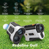 LAZYCAT Golf Rangefinder with Slope, 1200 Yards Laser Range Finder Golfing Dimmable, 7X Magnification, Flag Lock Vibration