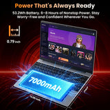 drkako 15.6" FHD IPS Student Laptop, AI Assistant Included, Office 365
