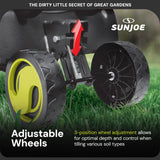 Sun Joe Electric Garden Tiller and Cultivator, Steel Tines, 13.5 Amp, 16 Inch, Black - Heavy Duty Gardening Machine