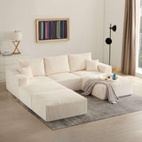 Living&Giving 113" Boneless Sofa Bed Sectional Couch for Living Room