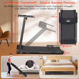 AXONFIT Treadmills for Home, Walking Pad with Handle Bar - 3.0 HP Portable Foldable Treadmill, 350 LBS Weight Capacity, LED Display, Compact Design - Ideal for Home Users, Office Professionals