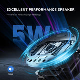 Bluetooth Conference Speakerphone, Daisy Chain/Use Alone up to 30 attendees, Bluetooth/Wireless/USB Microphone Tenveo