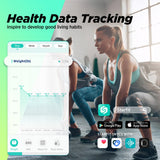 RunStar Digital Bathroom Scale for Body Weight, Body Fat, BMI 28 Measurements, Innovative 8-Electrode Smart Scales FSA&HSA Eligible with Voice Prompt Function High Accurate Bluetooth Weight Machine