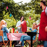 Electric Grill Outdoor BBQ, Techwood 15-Serving Indoor/Outdoor Electric Grill for Indoor & Outdoor Use, Double Layer Design, Portable Removable Stand Grill, 1600W (Stand Red BBQ Grills)