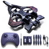 LIHBCAIYI Foam RC Airplane,Remote Control Planes with LED Lights Fighter Jet for Night Flights Outdoor 360° Flip & Spin Stunt Drone Toy for Beginner Adults