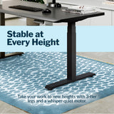 Vari ComfortEdge Electric Standing Desk – 60x30 – Black/Black